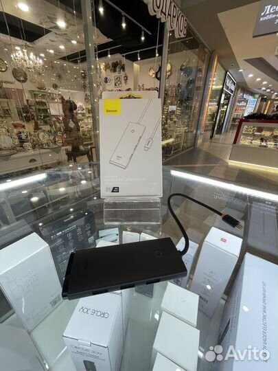 Hub Type-C на 4 USB baseus woqx030301 lite