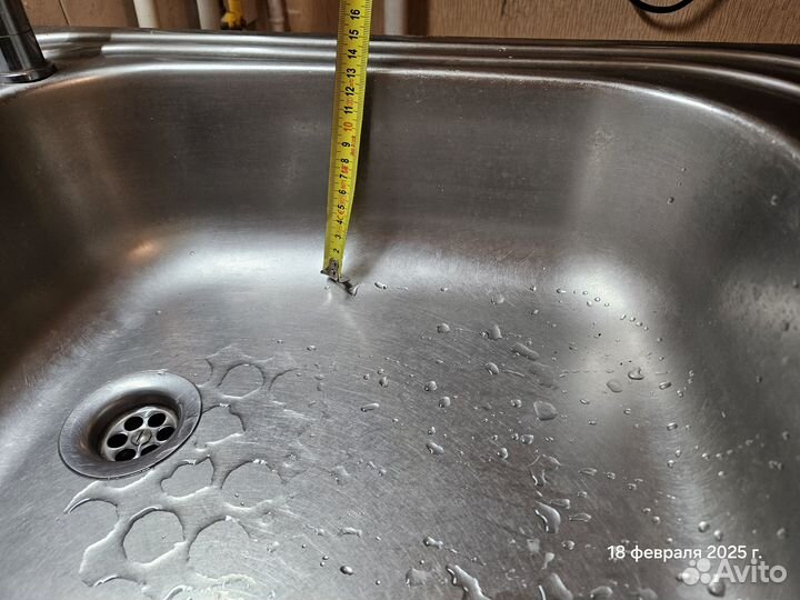 Мойка для кухни из нержавейки с крылом