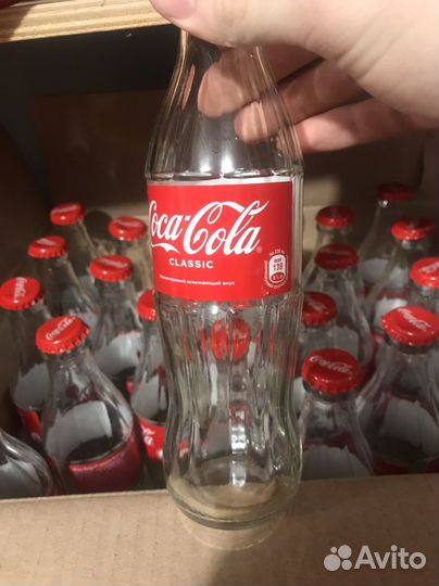 Стеклянные бутылки Coca-Cola 0,33