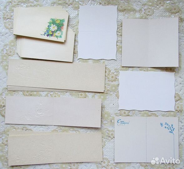 Мини открытки в конвертах СССР