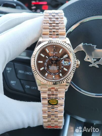 Часы Rolex Sky-dweller 42mm brown dial 336935