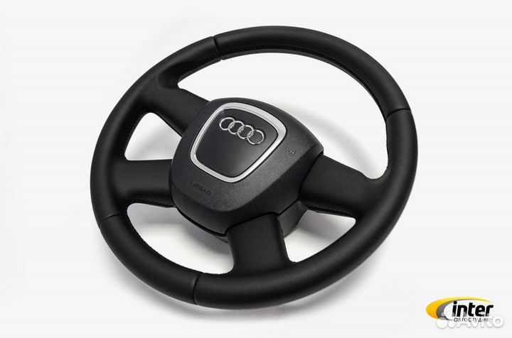 Перетяжка руля кожей и экокожей