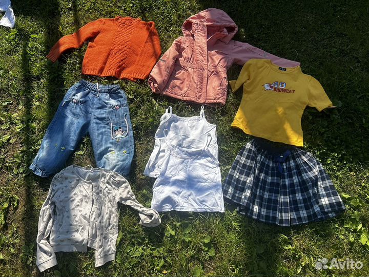Вещи пакетом для девочки 92-122