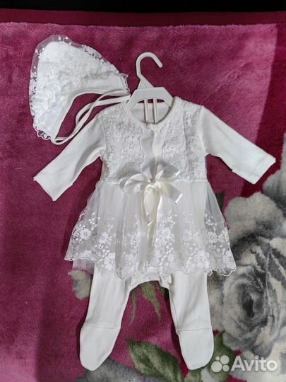 Нарядный комплект для новорожденной