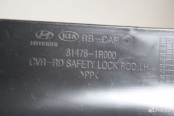 Накладка замка двери задняя левая Hyundai Solaris