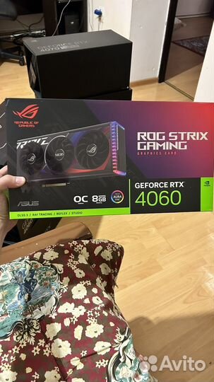 Видеокарта asus ROG strix RTX4060-O8G-gaming