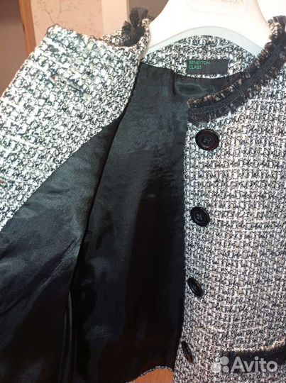 Твидовый пиджак подростковый для девочки от 8-10