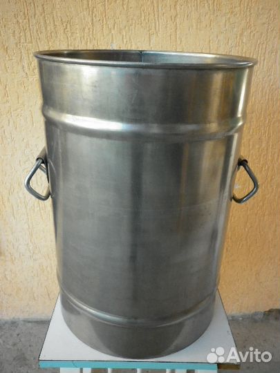 Кастрюля 55 л из пищевой нержавейки 3 мм утолщен
