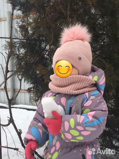 Комплект шапка+снуд