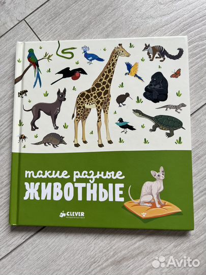 Детская книга clever, Животные