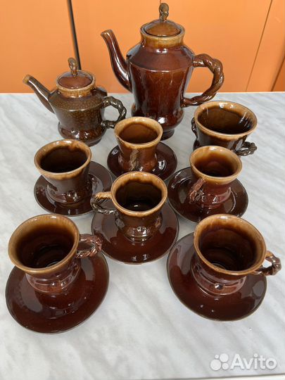 Глиняный кофейный сервиз СССР