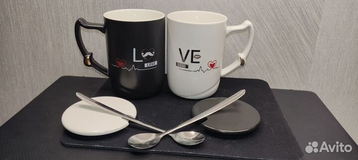 Парные кружки для влюбленных Love
