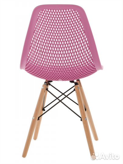Стул ажурный в стиле eames светло-сиреневый