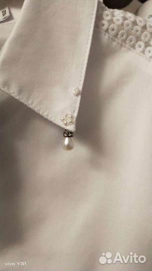 Блузка для девочки школьная 152