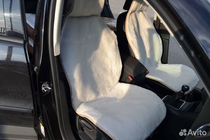 Меховые накидки на сиденья машины