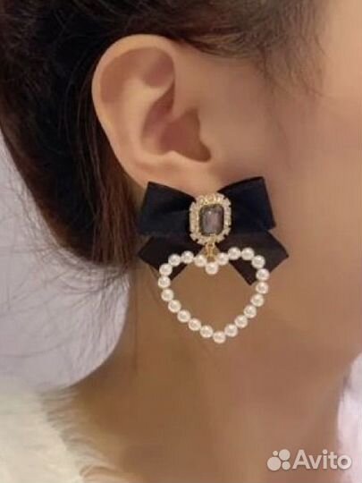 Серьги сердце