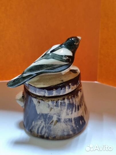 Шкатулка, Гжель. 1993 год