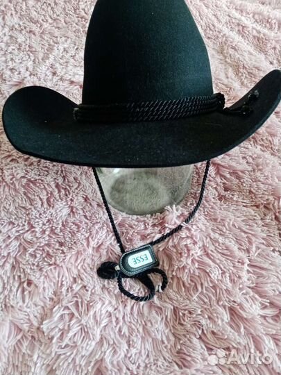 Шляпа мужская кожаная
