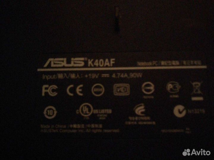 Asus- К 40 AF