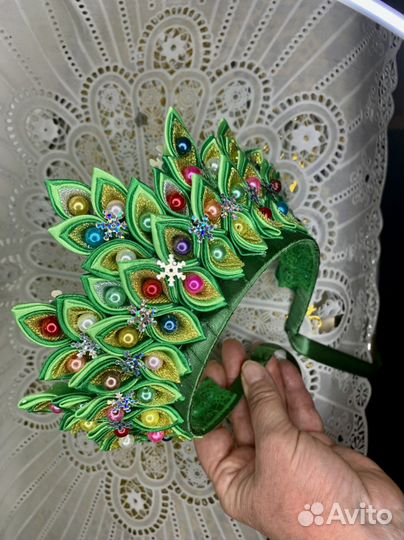 Новогодняя корона «Ёлочка», «Бусинка»