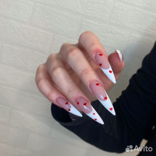 Наращивание ногтей + педикюр