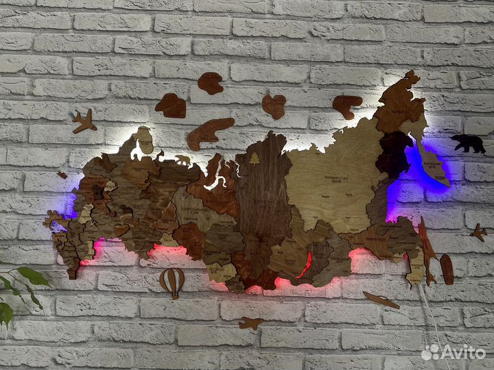 Ката России с подсветкой