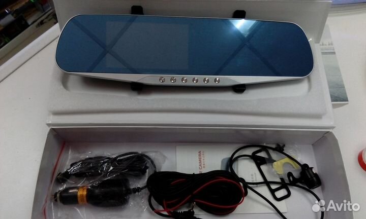 Видеорегистратор-зеркало 2 камеры 4.3