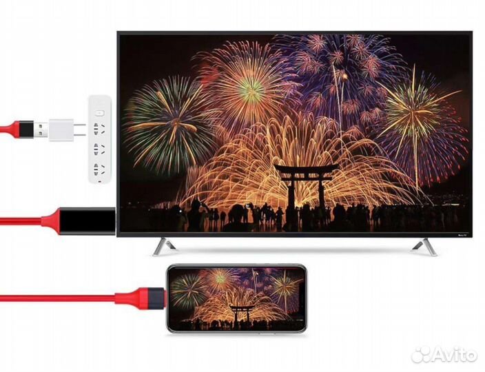 Кабель hdmi-Lightning (подключить iPhone к TV) 2м