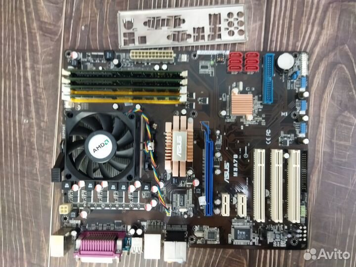 Комплект 775 Мат. плата + Проц. + Память + Охлад