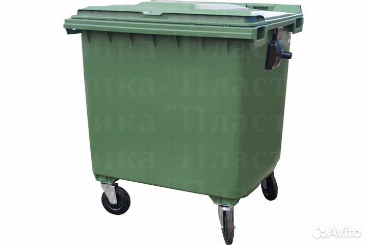 Мусорный евроконтейнер пластиковый 770л S3901