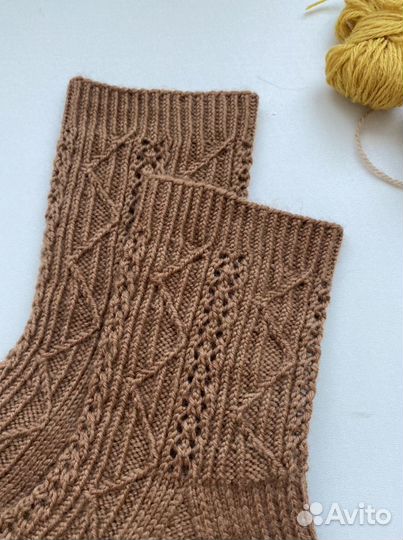 Носки вязаные шерстяные