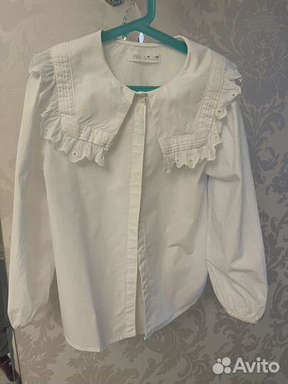 Блузка белая silver spoon 152 zara 140