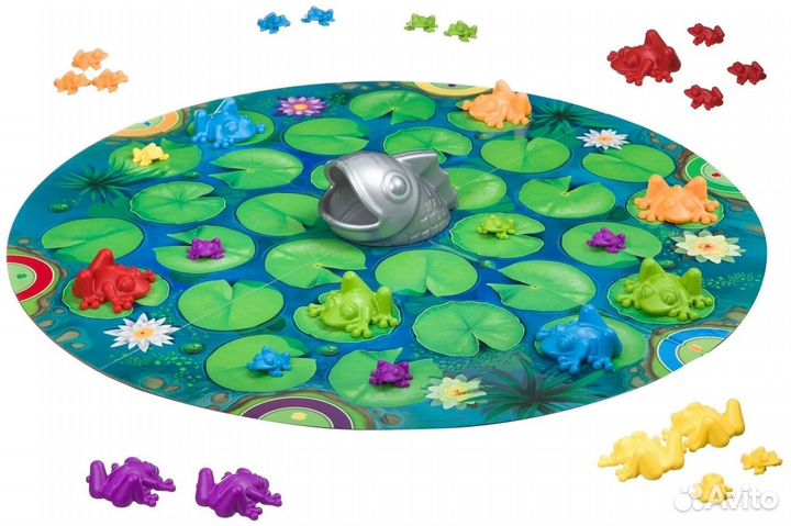 Настольная игра бродилка Bondibon Умные лягушки