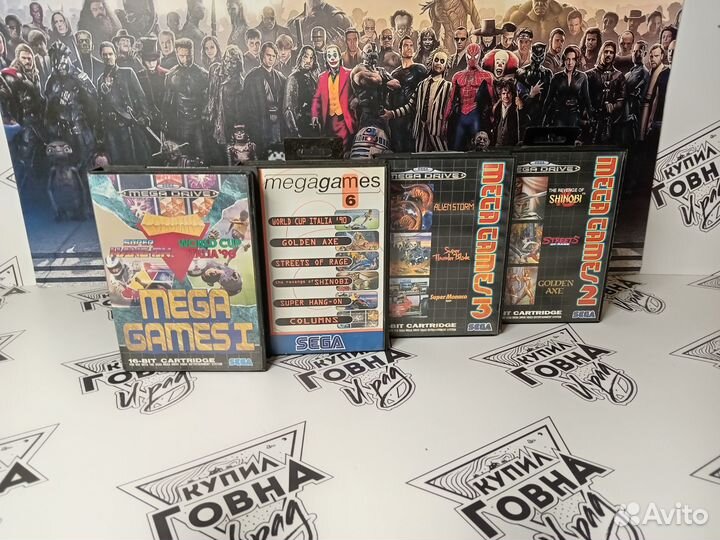 Картриджи sega Mega Games
