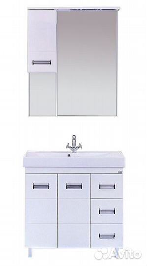 Зеркальный шкаф Misty п-сел02075-01л Белый