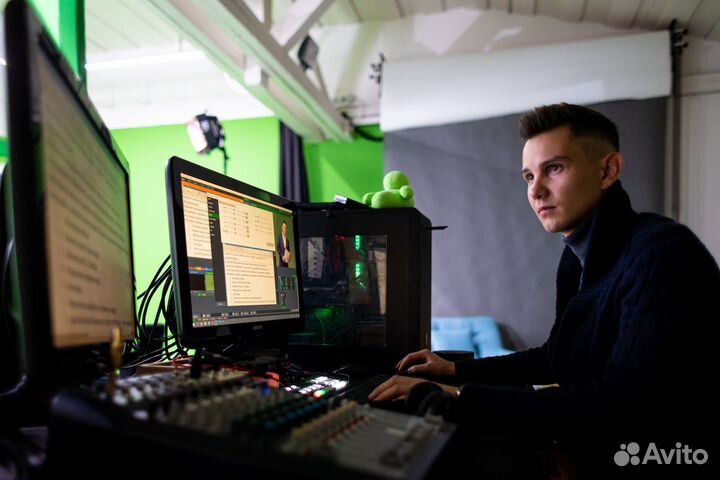 Студия для съемки подкастов, интервью, вебинаров