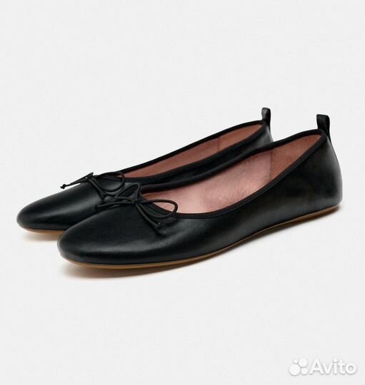 Балетки Zara с бантом суперсейл