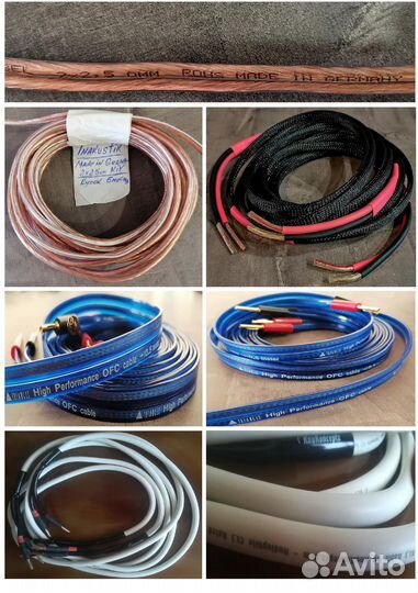 Акустические, аудио-видео кабеля, переходники