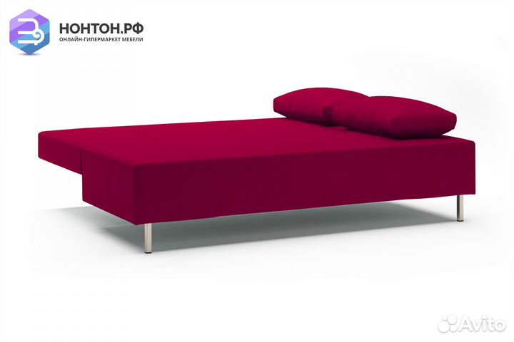 Диван еврокнижка Нео красно-фиолетовый