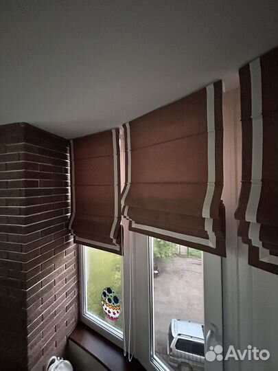 Римские шторы на створку окна