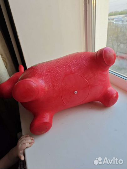 Игрушка прыгун ослик резиновый