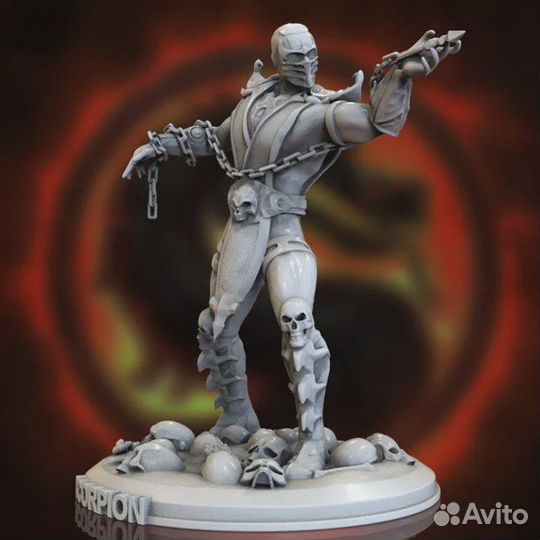 Коллекционная фигурка Скорпион Mortal Kombat