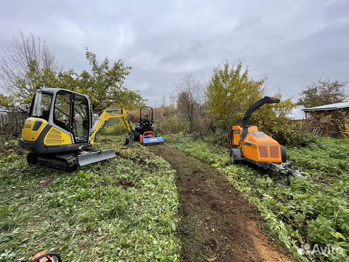 Благоустройство участка, расчистка леса