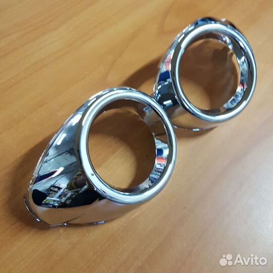 Рамки птф хром 2шт Ford Focus 3