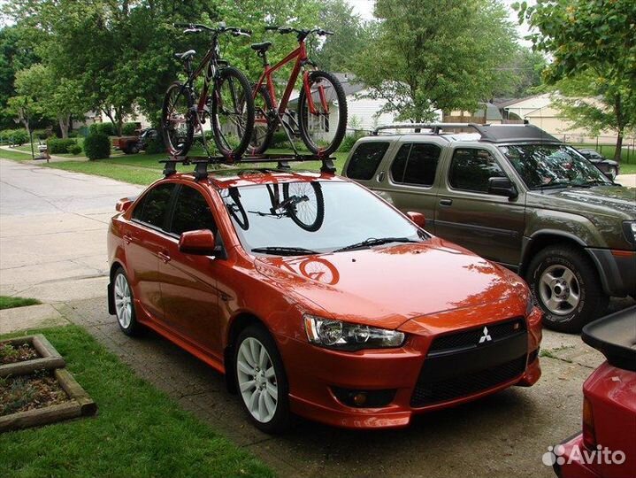 Багажник на крышу Mitsubishi Lancer 10 поперечины
