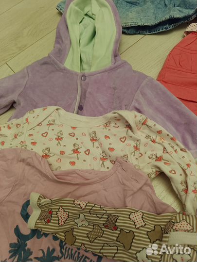 Одежда на девочку 3-12 мес пакетом