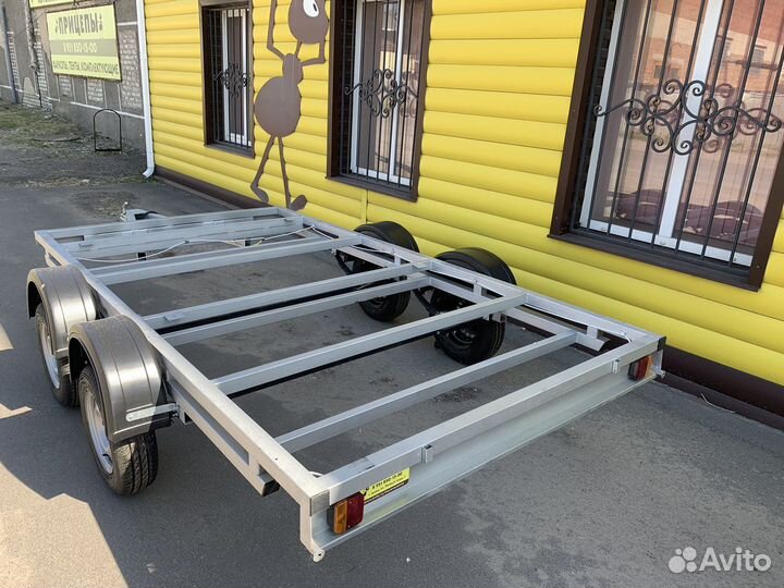 Прицеп-платформа 3,5*1,9м двойная рама б/к
