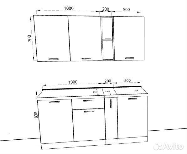 Кухонный гарнитур Классика 1700