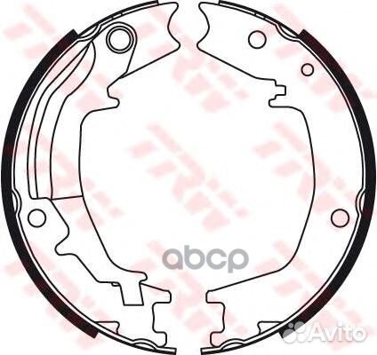 Колодки барабанные hyundai santa FE, sonata IV