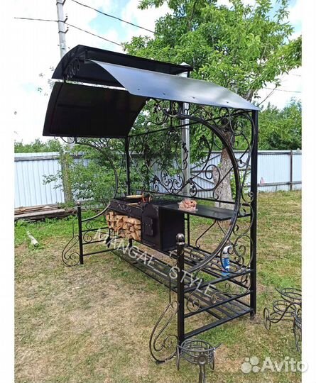 Мангал с крышей